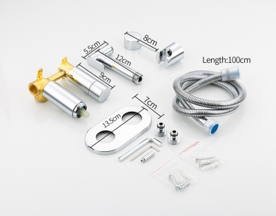 Гигиенический душ со смесителем Frap F7508 Хром