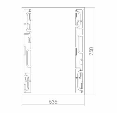 Зеркало Mixline Стиль Кензо 54 525402 с подсветкой с пескоструйным рисунком
