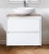 Комплект мебели для ванной BelBagno SET-KRAFT-600-BO-C-BB344-LOY-GRT-600/800 с зеркалом и смесителем Bianco Opaco, столешница - Cemento (без нанесения узора)