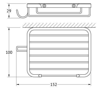 Мыльница FBS Ryna 015 Хром