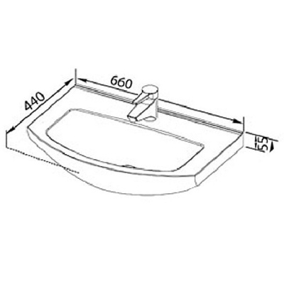 Комплект мебели для ванной Aquanet Ирис 65 198814 подвесной Белый