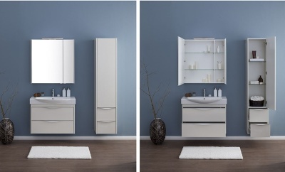 Шкаф пенал Aquanet Франка 40 183049 подвесной R Белый