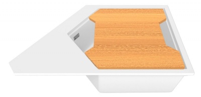 Кухонная мойка KitKraken River White 77 Белая