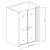 Душевая дверь в нишу Good Door Mokka SD-90-C-WE 90 профиль Алюминий белый стекло прозрачное