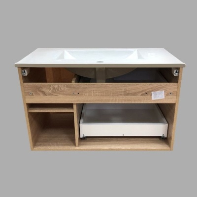 Тумба с раковиной Comforty Гамбург 90 4142225 подвесная Дуб сонома