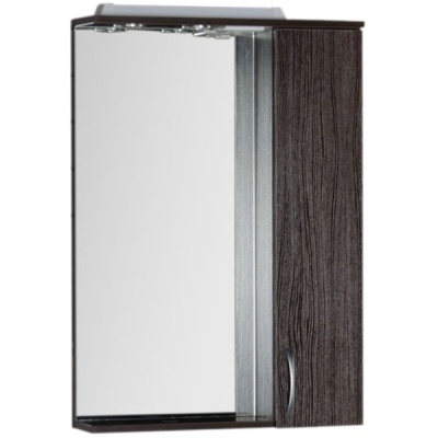 Зеркало со шкафом Aquanet Донна 60 168938 с подсветкой R Венге