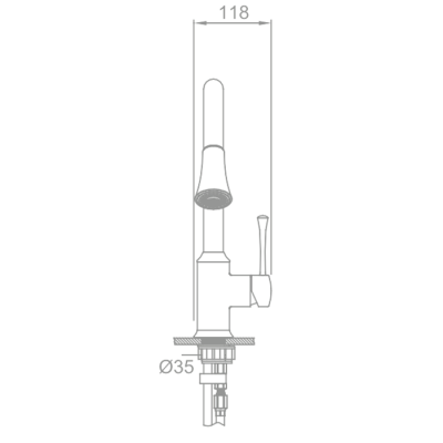 Смеситель для кухни Schein Kitchen 50301/1039024 Хром