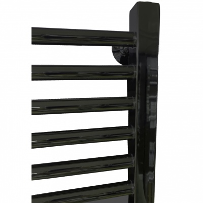 Водяной полотенцесушитель Ника Modern ЛМ 2 100x50 Черный матовый 18 перекладин