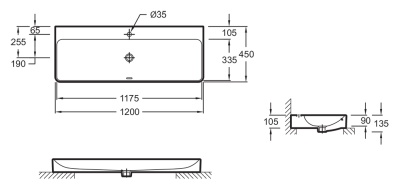 Раковина Jacob Delafon Vox 120 EVA112-00 Белая