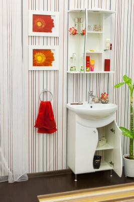 Тумба с раковиной Sanflor Лина 65 Н0000000587 Белая