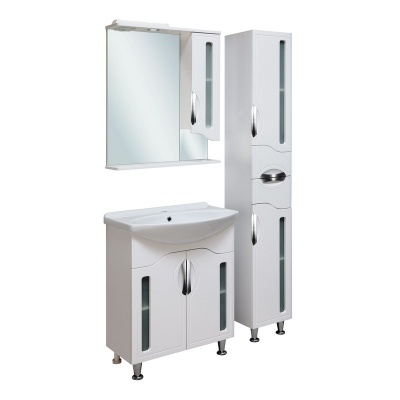 Шкаф пенал Runo Толедо 30 R Белый