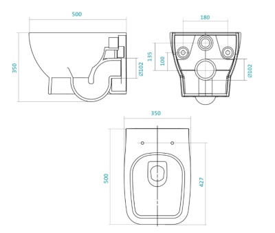 Унитаз Santek Нео 1.WH30.2.423 подвесной с сиденьем Микролифт