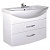 Тумбочка под раковину АСБ-мебель Грета 80 9936 подвесная Белая