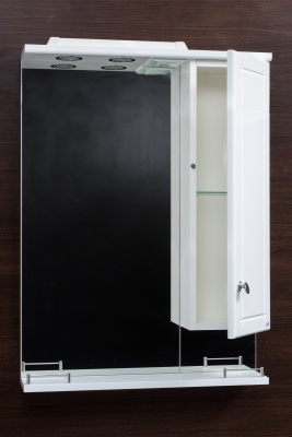 Зеркало со шкафом Cerutti SPA Поло 60 6562 с подсветкой Белое