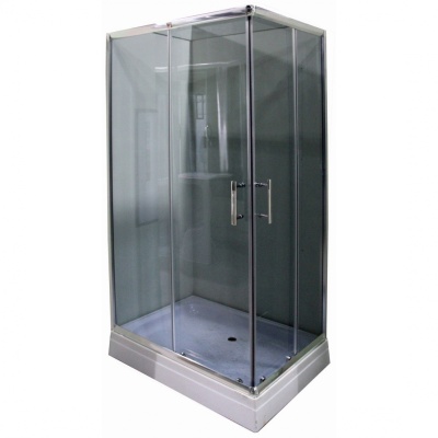 Душевой уголок Parly QZ71S 100х195 профиль Полированный алюминиевый стекло тонированное