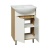 Тумба с раковиной Runo Эко 60 Белая/Лиственница Тумба с раковиной Runo Эко 60 Белая/Лиственница