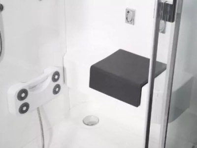 Душевая кабина Cerutti SPA 110x85 SW-C11085 L профиль Хром стекло прозрачное
