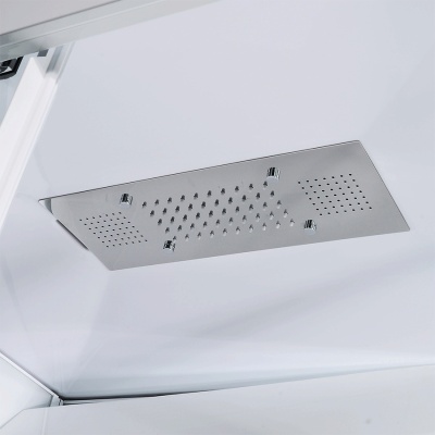 Душевая кабина Orans SR-86155 R 130x90 с гидромассажем профиль Белый задние стенки Белые