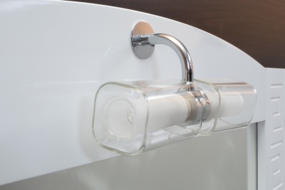 Зеркало Cerutti SPA Корсика 70 6578 со светильником Белое