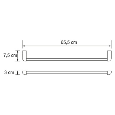 Держатель для полотенец WasserKRAFT Kammel К-8330 Хром