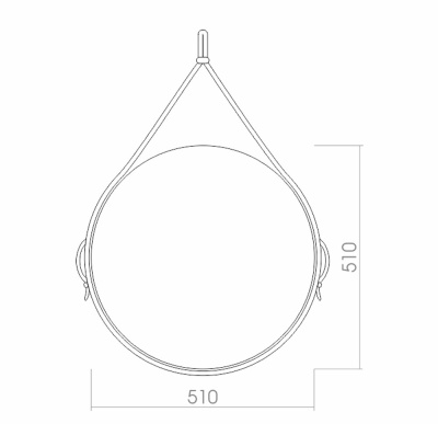 Зеркало Mixline Шарм Капитан 51 539789 Коричневое