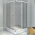 Душевой уголок Radomir 90x90 1-09-1-0-0-1181 профиль Белый стекло матовое