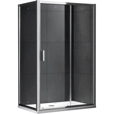 Душевой уголок Gemy Victoria S30191H-A90 100х90 профиль Хром стекло прозрачное