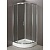 Душевой уголок BelBagno Uno GL R-2 90x90 профиль Хром стекло ﻿тонированное