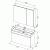 Комплект мебели для ванной Aquanet Йорк 100 203645 подвесной Белый глянец Комплект мебели для ванной Aquanet Йорк 100 203645 подвесной Белый глянец