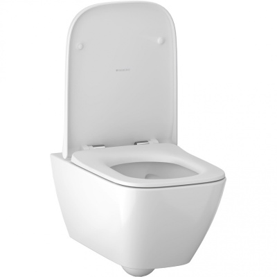 Комплект унитаза Geberit Smyle 500.300.21.S с инсталляцией Sigma с сиденьем Микролифт и клавишей смыва Хром