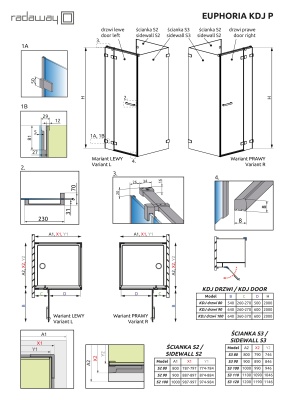 Боковая стенка для душевого уголка Radaway Euphoria S3 120x200 профиль хром, стекло прозрачное Боковая стенка для душевого уголка Radaway Euphoria S3 120x200 профиль хром, стекло прозрачное