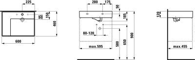 Раковина Laufen Kartell 60 8.1033.5 L Белая
