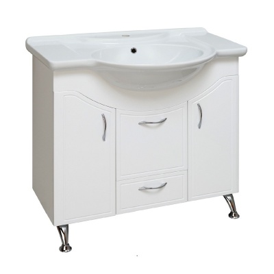 Тумба с раковиной Runo Севилья 85 Белая