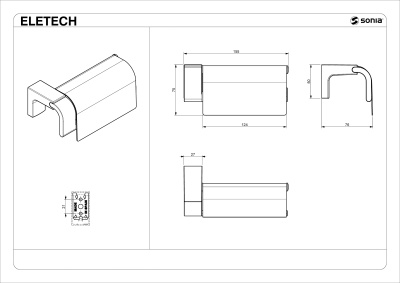 Держатель туалетной бумаги Sonia Eletech 114160 с крышкой Хром