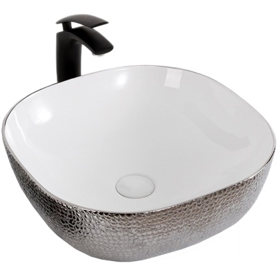 Раковина-чаша Mira 43 MR-4343WS Белая Серебро