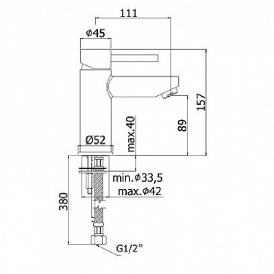 Смеситель для раковины Paffoni Stick SK071HCR Хром