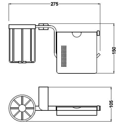 Держатель туалетной бумаги Schein Allom 226E2-R Хром