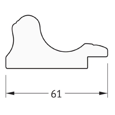 Зеркало Evoform Definite 64х64 Беленый дуб