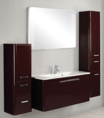 Тумба под раковину Акватон Валенсия 110 1A123701VAG30 глянцевая, белый жемчуг