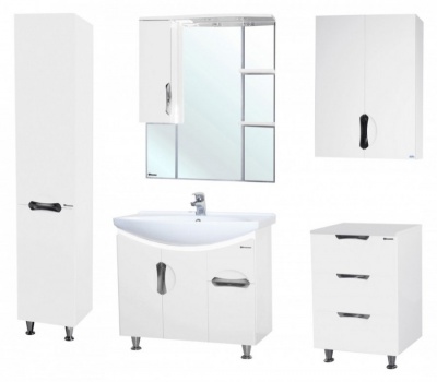 Шкаф пенал Bellezza Лагуна 35 L Белый