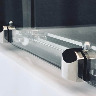 Душевой уголок Royal Bath ВК 120х80 RB8120BK-T-CH-R с поддоном профиль Хром стекло прозрачное