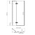 Душевая дверь в нишу WasserKRAFT Aller 120x200 L 10H05LBLACK MATT Хром