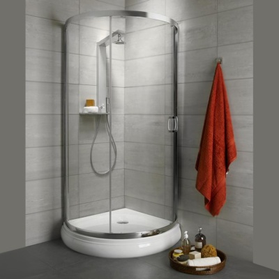 Душевой уголок Radaway Premium Plus B 1900 90x90 профиль Хром стекло прозрачное