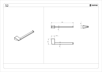 Полотенцедержатель Sonia S-2 156085 Хром