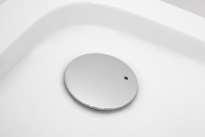 Душевой уголок AM.PM Bliss L 90x90 радиальный с поддоном профиль Хром матовый стекло прозрачное