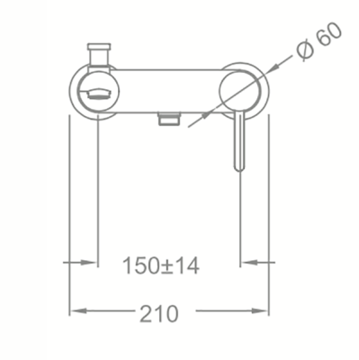 Смеситель для ванны Schein Icon 47205/8026020 Хром
