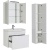 Комплект мебели для ванной Aquanet Вилора 80 203634 подвесной Белый глянец