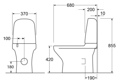 Унитаз Gustavsberg Estetic 8300 с бачком и сиденьем Микролифт