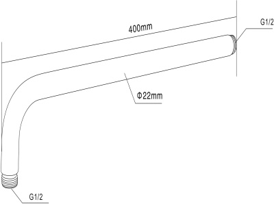Кронштейн для верхнего душа Swedbe Platta 5510 Хром
