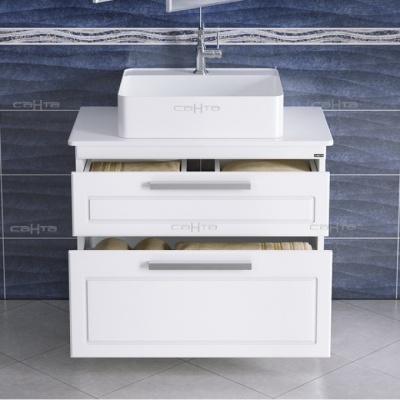 Тумба с раковиной СанТа Нептун 90 230008н Белая